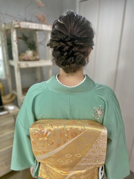 ベルトオブヴィーナス(Belt of venus) 和装ヘア☆シニヨンアレンジ