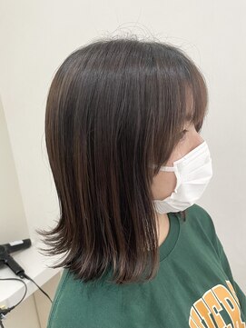 グランドール(Grandoll) 酸性縮毛矯正×外ハネミディアム