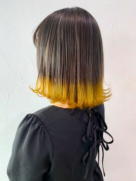 アルバム 渋谷パルコ(ALBUM) イエロー裾カラー_ヘルシースタイルふんわりカール_ba363831