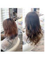クラン ヘアーアンドスタジオ(CLAN hair & studio)&nbsp;ハイトーンエクステブリーチインナーミルクティーベージュ
