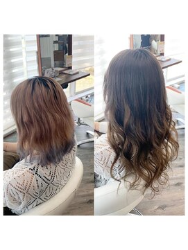 クラン ヘアーアンドスタジオ(CLAN hair & studio) ハイトーンエクステブリーチインナーミルクティーベージュ