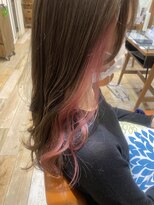 ネオリーブエム(Neolive em;)&nbsp;インナーカラー×ピンクベージュ