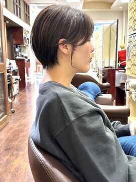 ヘアモード カクテル 前髪なし×耳掛けショート【JUN】