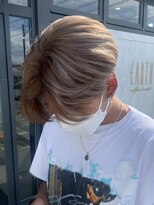 アース コアフュールボーテ 東松山店(EARTH coiffure beaute)&nbsp;ミルクティー_メンズハイトーン_ハイライト