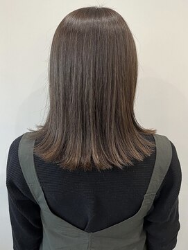 トリコ 柏(tricot) 大人可愛い/外ハネミディアム/鎖骨ミディ/柔らかベージュ