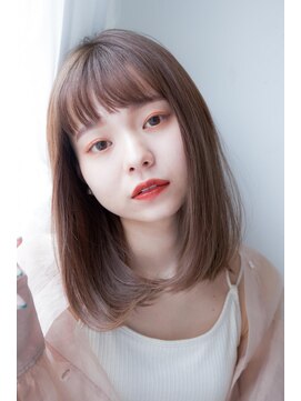 ヘアーズ ベリー 下大利店(hairs BERRY) BERRYセミディシアーカラー姫カットナチュラルレイヤー小顔ヘア