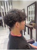 波巻きパーマ