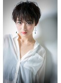 □メンズライク丸みショートウェットヘア415-2★浦和30代40代