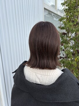 アドラーブル 松崎店(adorable) 20代30代ナチュラルくびれ艶感結べるボブ