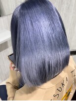 ナンバー 小山(Number.)&nbsp;【髪質改善×ブリーチ】2ブリーチで作る高彩度ブルー