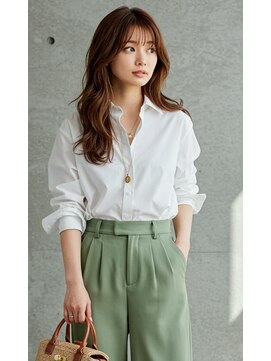 フルショウ 苦楽園店(FURUSHO) マロンベージュの柔らかウェーブ×ナチュラルレイヤーロング