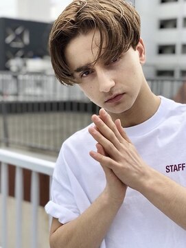 エルム 原宿 表参道(yelm) センターパート【メンズショート】#マッシュ#ダブルカラー