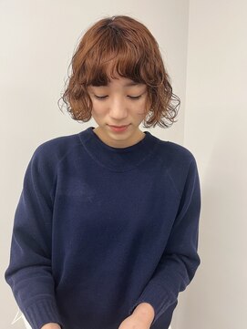 イーチ 吉祥寺(EACH) 【村松美穂】ボブパーマ×オレンジブラウン
