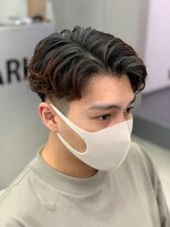 センターパートニュアンスパーマ韓国カルマパーマコンマヘア