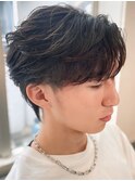 奈良men'sフェザーパーマフェザーショート