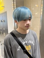 シピレアノバイブレス(shipi. le'ano by brace)&nbsp;メンズハイトーン/水色/メンズカット/ブリーチ/ダブルカラー