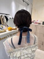 ビューバイネオリーブ 用賀店(Beau'r by neolive)&nbsp;くびれヘア縮毛矯正アプリコットオレンジ夏ハイライト《用賀》