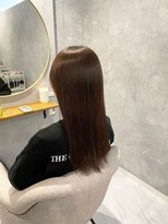アオアクア 新越谷店(AO-AQUA)&nbsp;赤みブラウン・艶髪・ストレート・大人カラー・美髪ケア・韓国風