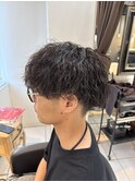 ツイストスパイラルパーマ ツイストスパイラル 刈り上げ 眉毛