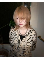 キイ 原宿 表参道(K.e.y)&nbsp;ショートウルフ/ベージュカラー/ミルクティベージュ