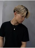 MEN’S/リバースセンターパート/ニュアンスパーマ/渋谷