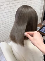 シュガー ヘアアンドネイル 仙台(SUGAR)&nbsp;ブリーチカラー透け感つやつやグレージュ