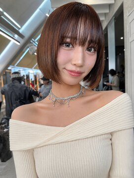 ロンド 表参道店(Lond) ショートボブ/シースルー/顔周り/30代40代50代/渋谷