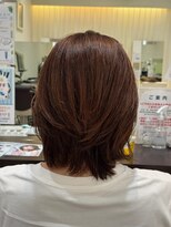 プランタンシエル(printemps CIEL) 明るめ白髪ぼかし×上品レイヤーボブ