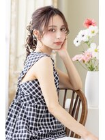 ヘアメイクサロン シャルメ(Hair Make Salon CHARMER) ヘアピンたくさん◎編み下ろしポニー♪