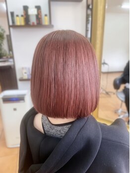 サロン ド ソアン(Salon de SOAN)の写真/ダメージを最小限に抑えたカラー剤使用☆肌トーンやライフスタイルに合わせた最適なカラー提案します◎