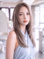 ハバナ 渋谷(HAVANA) ロングレイヤー*ノーバング*グレージュ【ハバナ渋谷】