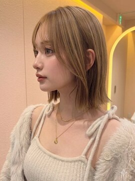 サンド ミュウ 横浜店(sand mieu) くびれボブ/レイヤーボブ/顔周り/韓国顔周りカット/ミディアム