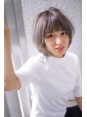 シルバーグレー×シースルーパッツン