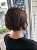 ショコラピンク×前下りレイヤーボブ♪