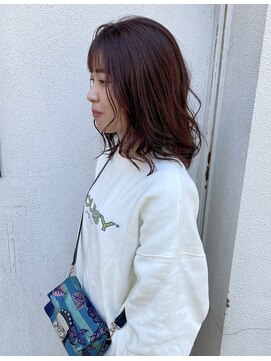 ミジョレ(MIJYORE) ベリーピンク×パッツンバング