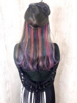 ラッズプラスエイチ(Lads+h)&nbsp;インナーカラー　レインボー