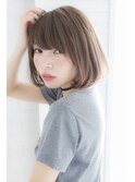 Agu hair lynx シアーベージュのヘルシーボブ
