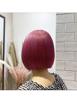 ループウエスト(LOOP WEST) ミニボブ×キャンディーピンク