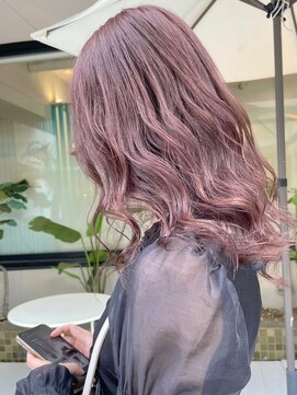 ヘアーメイクオズ(hair make O/S) ピンクプラチナベージュ