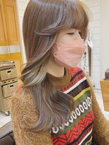 ネオリーブ アンド 渋谷店(Neolive &)&nbsp;【韓国/前髪カット】韓国風顔周りレイヤー×テラコッタ