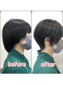 ショートbeforeafter