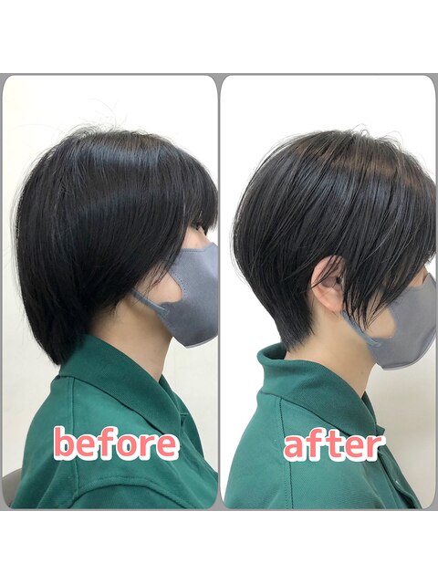 ショートbeforeafter