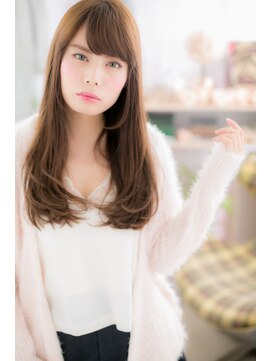 ミック 日暮里店(miq) 大人かわいい重めスタイル…マロンブラウンロングa1