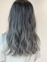 グランルッソ 広島本通(GRAN LUSSO)&nbsp;髪質改善/W3Dホワイティーグレージュ/波巻き/シアーグレージュ