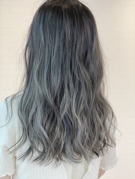 グランルッソ 広島本通(GRAN LUSSO) 髪質改善/W3Dホワイティーグレージュ/波巻き/シアーグレージュ