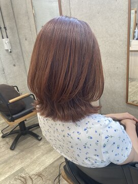 ヘアメイク ゼロ(0) ウルフ×オレンジブラウン