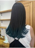 裾カラー/切りっぱなし