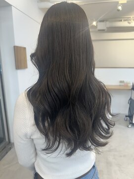 ヒビト 恵比寿 渋谷(HIBITO.) 髪質改善カラー　グレージュ　カーキ　透明感カラー