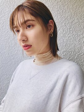 アンドレイ 表参道(andrey) [ANDREY]グレーベージュ/レイヤーロング/前髪パーマ黒髪カタログ