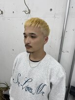 ウェルネス(Wellness)&nbsp;マッシュパーマウルフ波巻きハイライト75